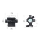 Vector Optics Nautilus 1x30 Tähyscope Kaksinkertainen Ristikko punapiste 