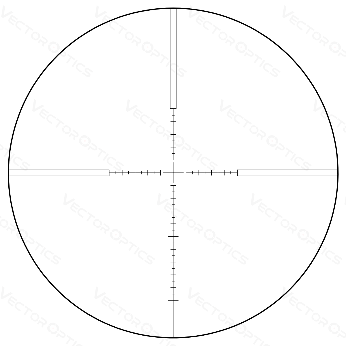 Vector Optics Veyron 3-12x44 SFP kompakti kiväärin tähtäin 