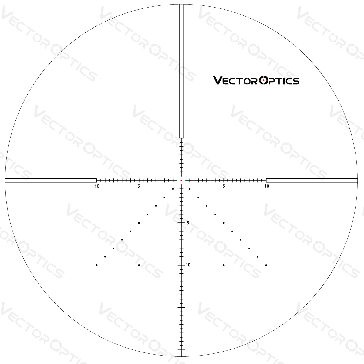 Vector Optics Veyron 6-24x44 IR Ensimmäisen polttotason valaistu kiväärin tähtäin 